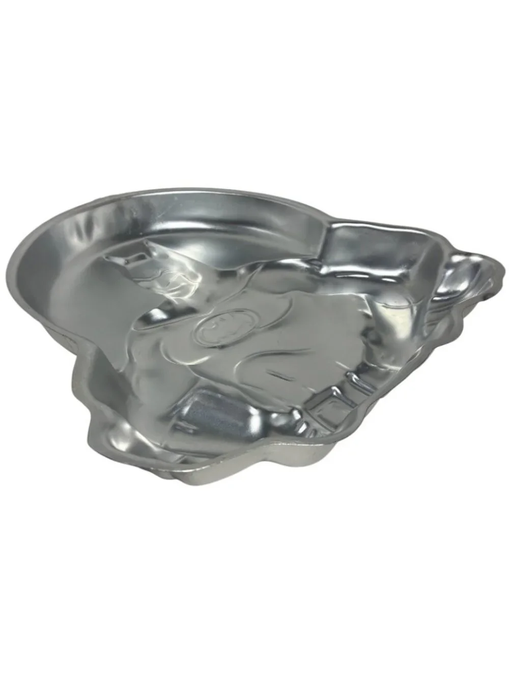 Wilton Batman Cake Pan Mold #2105-6501 Silver Aluminum Vintage 1989 DC Comics